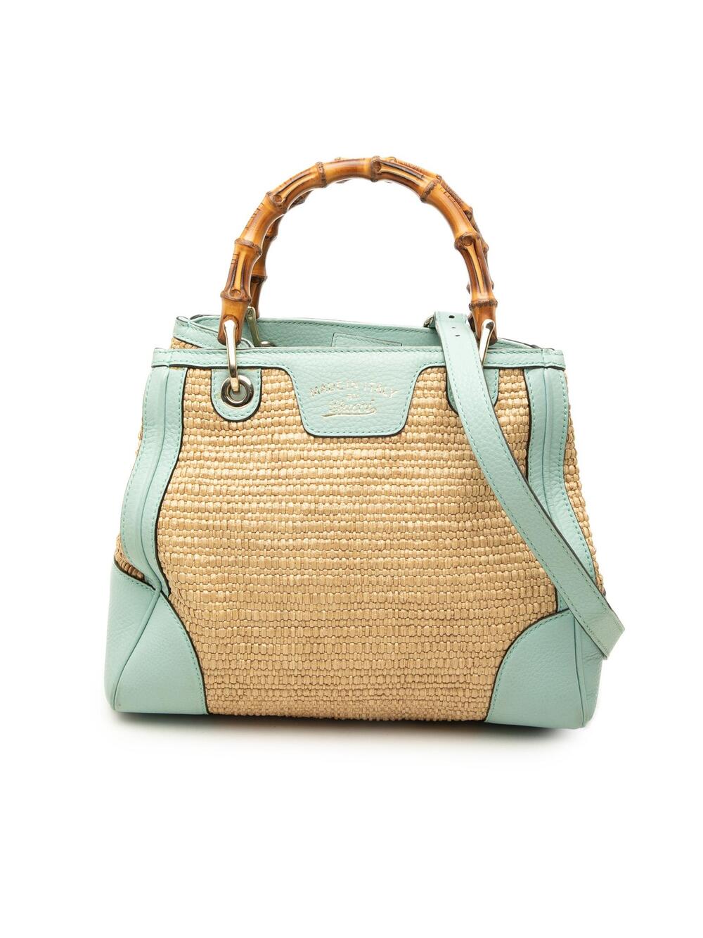 Gucci Small Raffia Bamboo Shopper #373034G72B